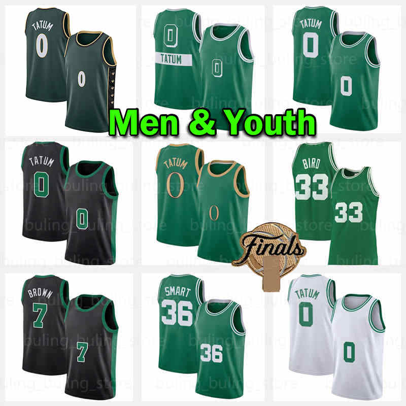 

Jayson Tatum Basketball Jersey Larry Bird Bostons Celtices Jaylen Brown Jerseys 33 0 36 7 Marcus Smart 2022 2023 Mens Youth Kids Green White Black, New jersey