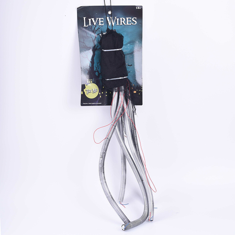 

Party Decoration Halloween Decor Simulate Cable Electric Toy Bar Ornaments Outdoor Sound Sensing Switch Trick Props Gift for Kid 221018