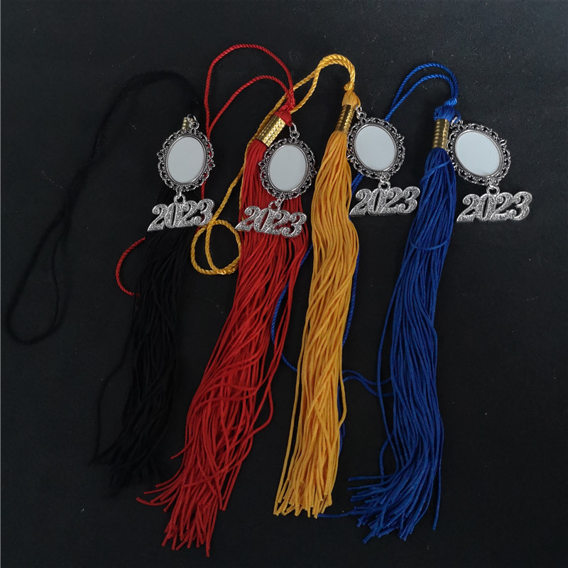 

sublimation blank 2023 graduation hat tassel charms hot transfer printing consumables factory price
