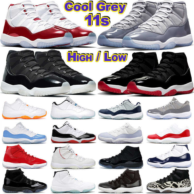

Jumpman 11 Men Basketball Shoes 11s Cool Grey Bred Jubilee Cherry Cap and Gown Low 72-10 Concord Legend Blue Mens Women Trainers Outdoor, 13