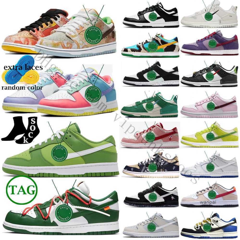 

2023 Black Panda Sneakers designe Shoes for Men Women Syracuse cool Grey Fog Varsity Green Chicago Candy Mens Womens Jogging Walking dunks, Color # 36