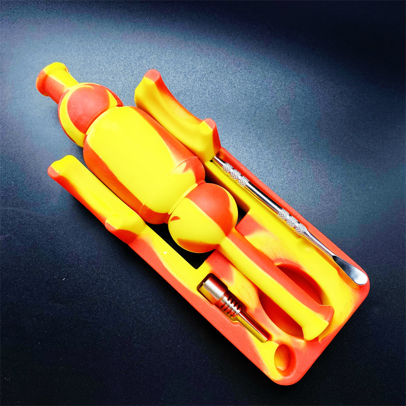 

Bong hookah silicone nectar collector kit titanium dome nail drilling rig
