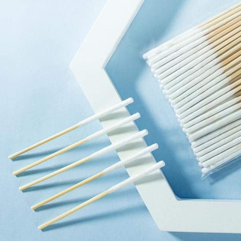 

Makeup Sponges 60 Count 8cm Long Cotton Swabs With Wooden Handle Tipped Applicator Cleaning For Ear Pets Care