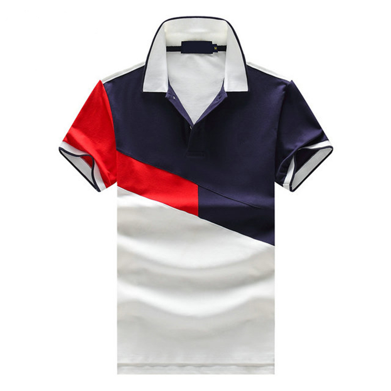

Bestseller New crocodile PoloS Shirt Men Short Sleeve Casual Shirts Man's Solid classic t shirt Plus Camisa Polo 801Size M-3XL #808, No.2