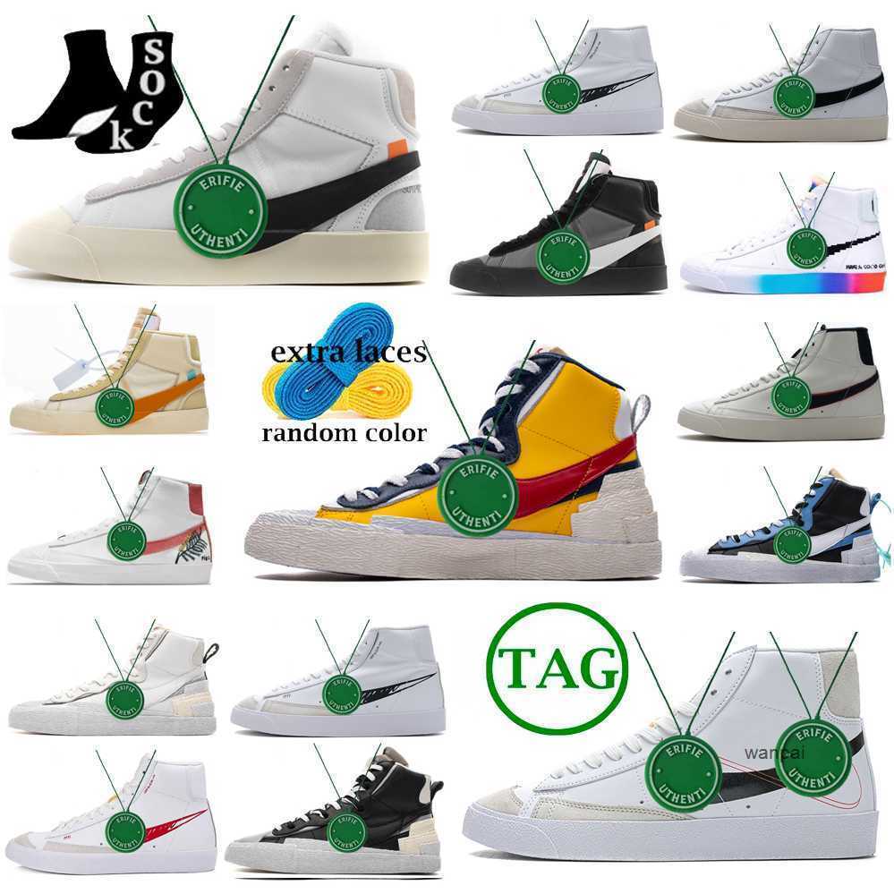 

2023 Running Shoes Jumbo Mens Trainers Sneakers Vintage Blazers Black White Multi Color White Indigo Pine Green Designer Platform Blazer Mid, Color # 11