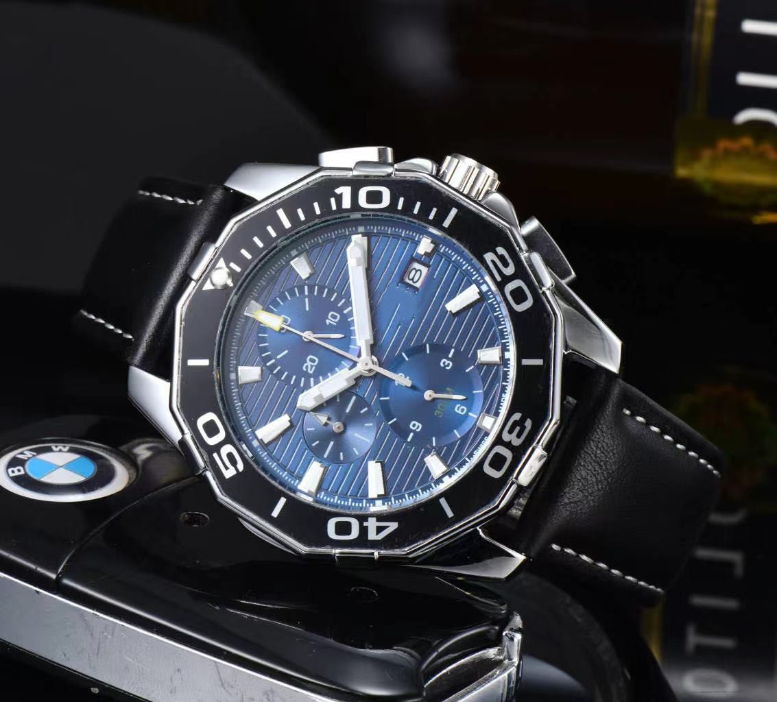 2022 New Luxury Brand Men&#039;s Watch Stainless Steel Leather Sport Fashion Leisure Multifunction Timepiece Quartz Christopher ward Wrist Watch-image-818455051