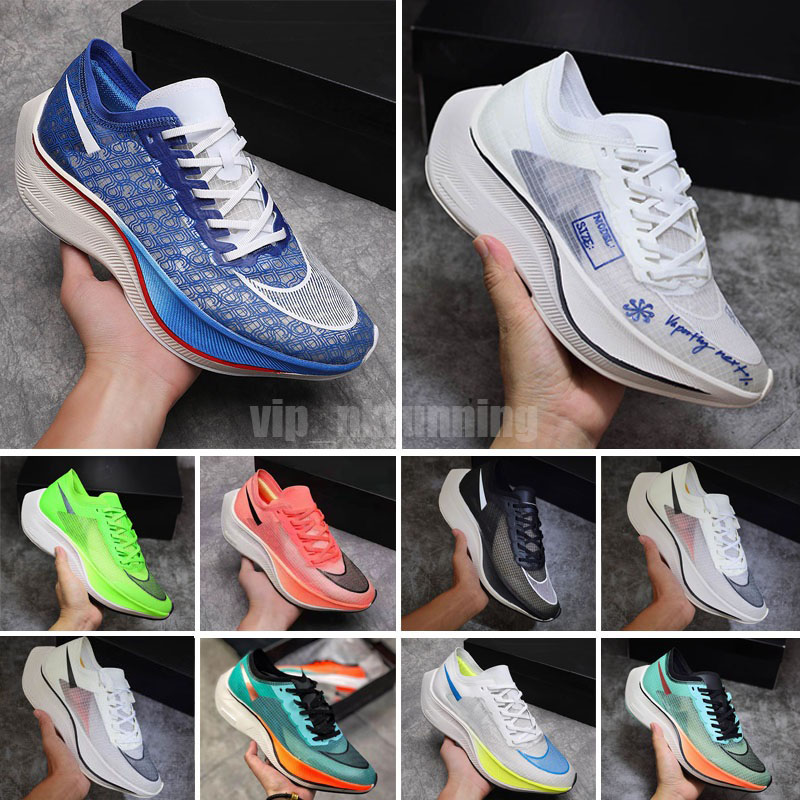 

Zoom Vaporfly NEXT% fly knit running shoes pegasus mens womens zoomx type Pure Platinum men women trainers sports sneakers runners 39-45, Color 1