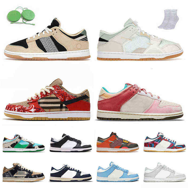 

High Quality 2022 Women Mens Trainers Dunks Low Outdoor Shoes Rooted In Peace Scrap Sea Glass Cactus Jack Strawberry Milk Vintage Navy Coast RHY7