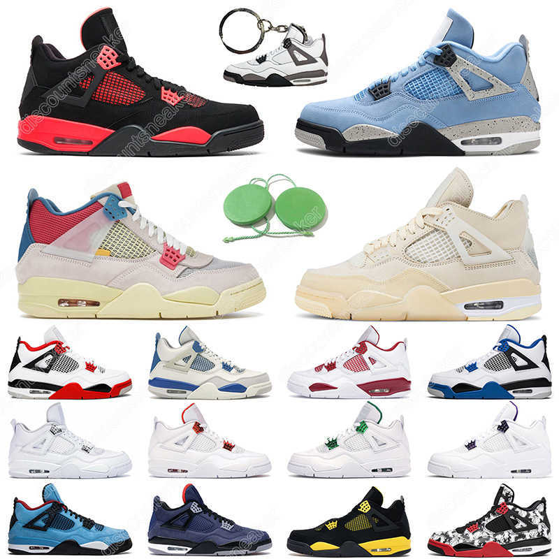 

Shoes Basketball Men Trainer Sports Sneakers Neon Black Cat White Cement Desert Moss Cool Grey 4S 4, White pizzeria