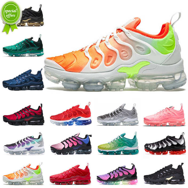 

OG tn plus running shoes men women Triple Black Tropical Sunset Olive Suman mens womens trainers sports sneakers, Be ture