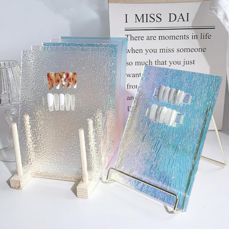 

Nail Art Kits 1pcs Display Board Double Sides Practice Acrylic High End Colorful Stand Tools For Manicure