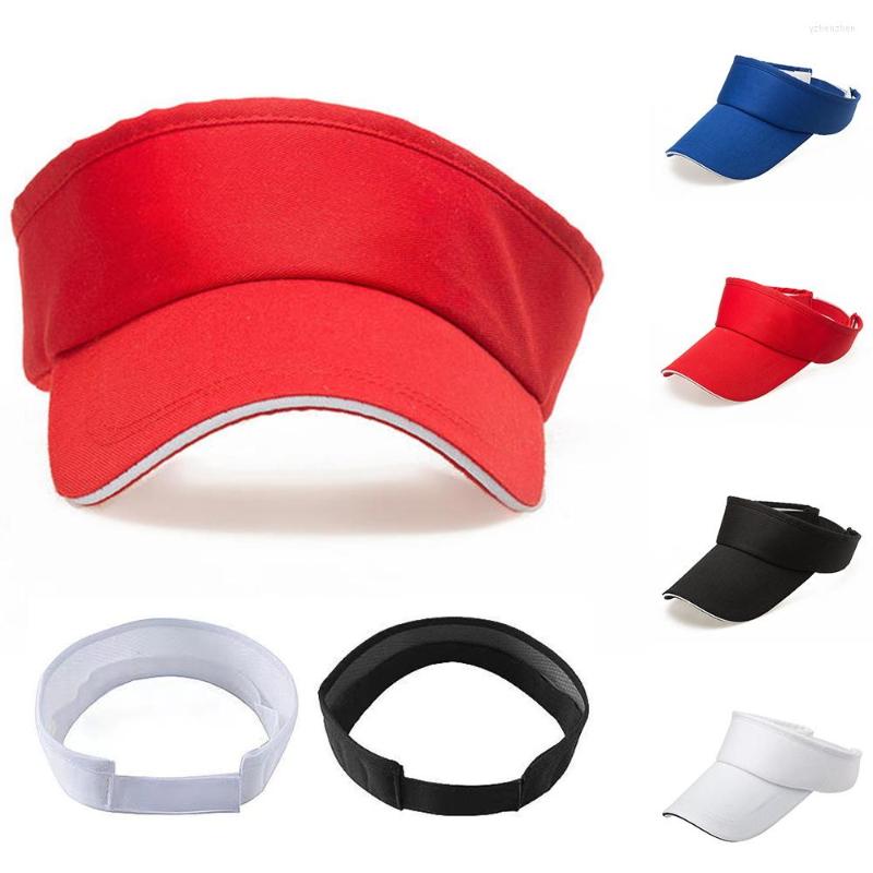 

Berets Fashion Running Caps Men Women Sport Visors Hat Autumn Summer Outdoor Sun Hats Unisex Adjustable Travel Cotton Empty Top Cap, White