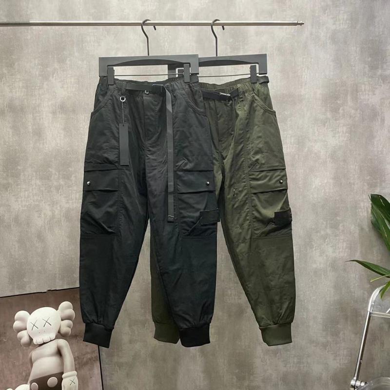 

Winter Casual Pants Men's Harem Thicken Warm New-Style Long Pant Men's Multi-Pocket Workwear Style Sweatpants Trousers Fleece, Black