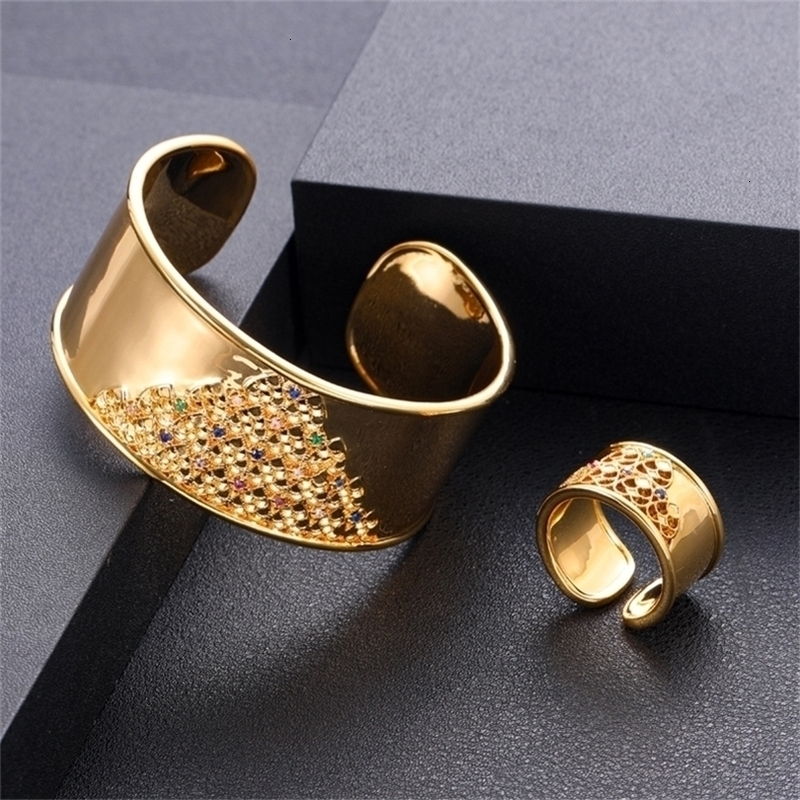 

Wedding Jewelry Sets Kelly Luxury Big pcs Set With Cubic Zirconia for Women Bridal Party Accessories S Arabic Dubai 221109