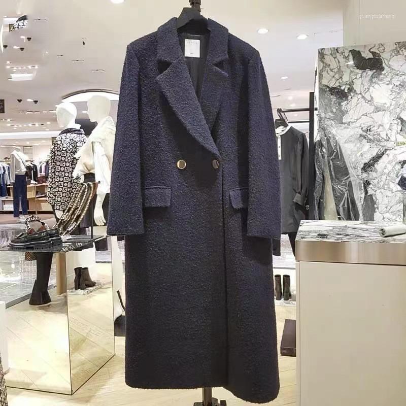

Women' Trench Coats Arrvial Women Windbreaker Long Coat Cashmere Double Breasted Female Outwear Winter Clothes, Color
