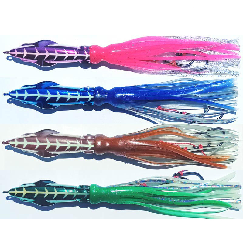 

Baits Lures 1PC Metal Head Octopus Skirt Fishing Jigging 60g100g120g150g200g Artifial pesca Hard 221111