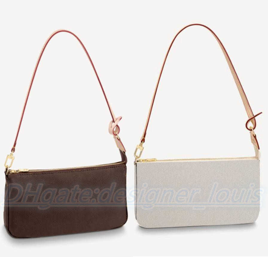 

Lvity 5A quality Genuine leather pochette M40712 clutch Bag Women's men Luxury Designer tote crossbody shopping wallet card pockets handbag, M0n0gram