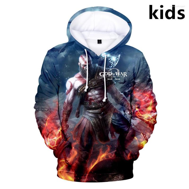 

Men's Hoodies 3 To 14 Years Kids God Of War 3D Print Hoodie Sweatshirt Boys Girls Blood RED Lines Face Printed Jacket Children Clothes, 3dtz-606