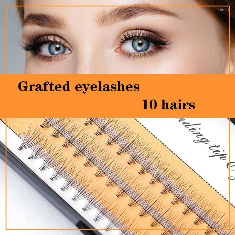 

False Eyelashes 10 Scarecrow Eyelash Natural Women's Single Cluster Self-adhesive Simulation Grafting Fairy Sandwich Segment