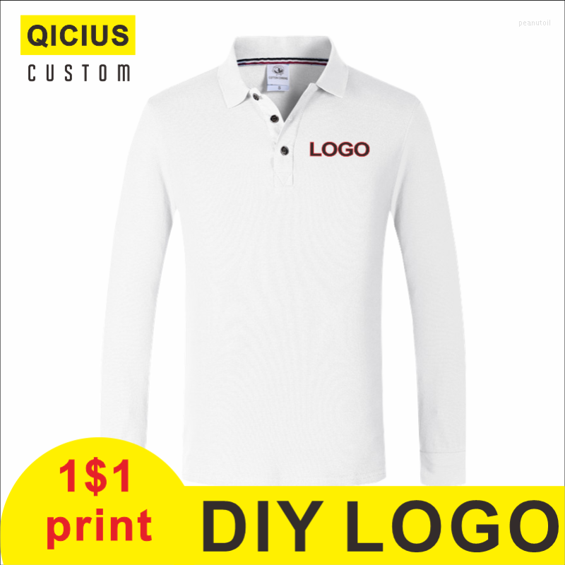 

Men' Polos Low Price Customization Long Sleeve Man Shirts Fashion Casual Cotton Slim Fit Men Plus Size Company, Black