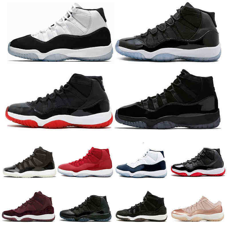 

11 Dr Shoes 11s Mens Basketball Concord 45 Cap and Gown Legend Blue Spa, Rose gold