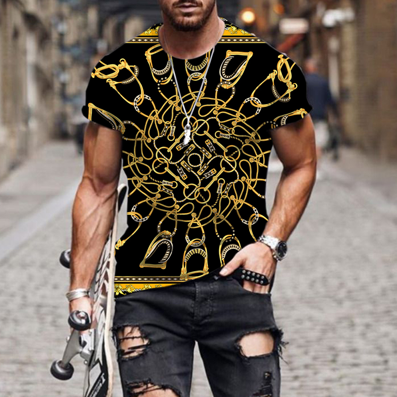 

New 3D Print Causal Clothing High end luxury pattern Fashion Men Women T-shirt Plus Size Size -7XL 012, Color of picture