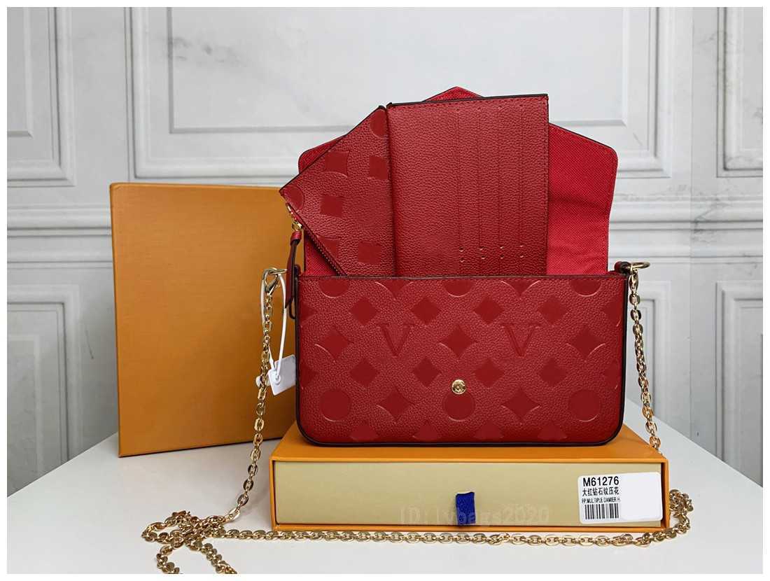 

Briefcases 2021 Fashion Designers Womens Handbags luxurys lady shoulder bag high quality leather messenger bags classic digram flowers crossbody Chains, Black embossing