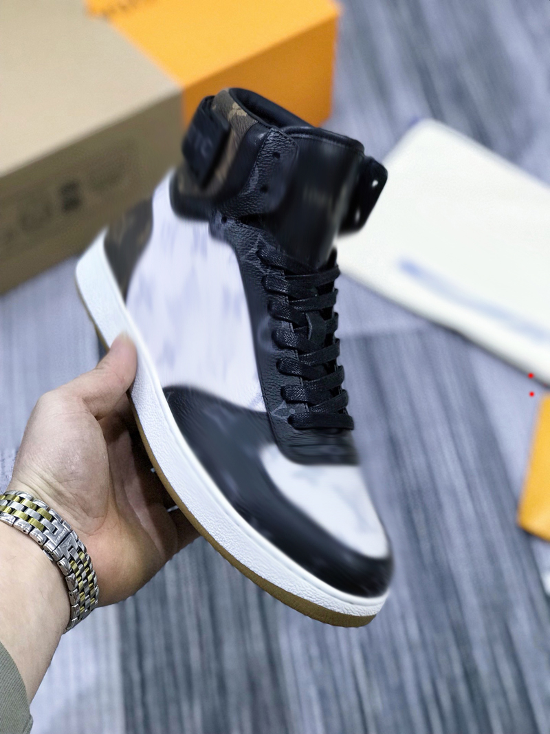 

Man Luxury Brand Shoes Designer Boots High Heels And Genuine Leather Outdoors fashion mens boot by shoe -G096, Picture color