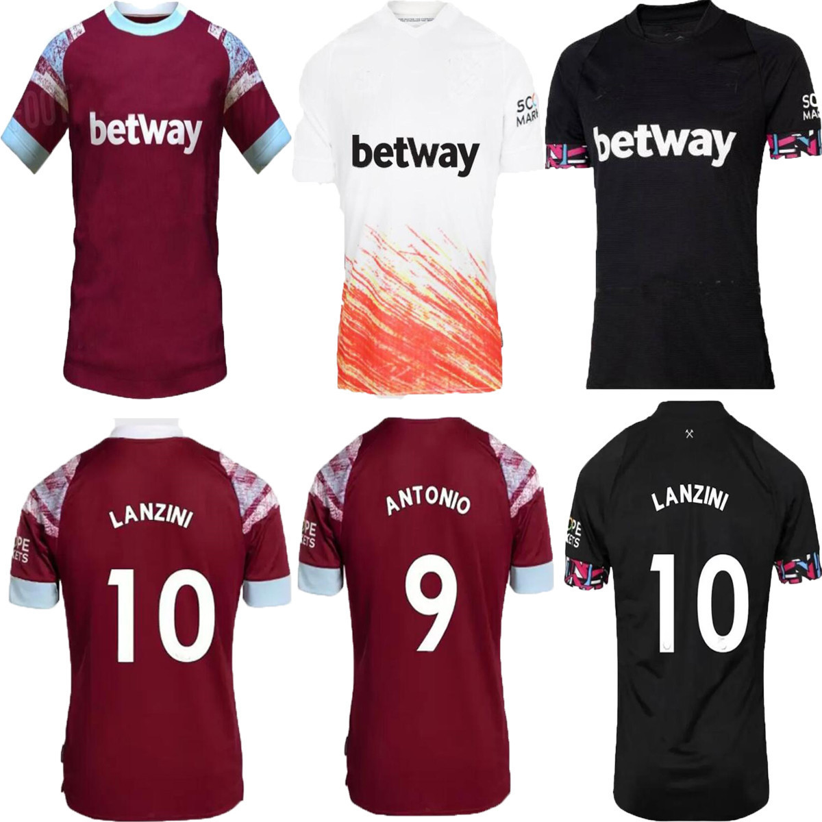 

S-4XL 22 23 West Hams Jerseys United BENRAHMA LANZINI Soccer jersey 2022 2023 football shirt ANTONIO NOBLE FORNALS DAWSON Vlasic SOUCEK maillot de foot, Kids