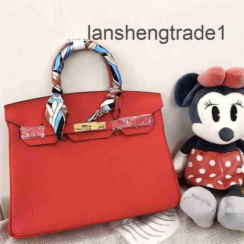 

Designer Luxurys High Quality Bag Hemes Cowhide Berkin For Womens Handmade Wallet Fashion Letters H Togo Handbags Kely Purse Leather Black 25 35 The Totes Bags 0889, Red 25cm wedding bag