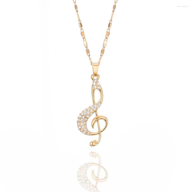 

Choker Trendy Musical Note Necklaces Pendant Silverly Gold Chain Chokers For Women Accessories Wedding Crystal Necklace Jewelry Gift