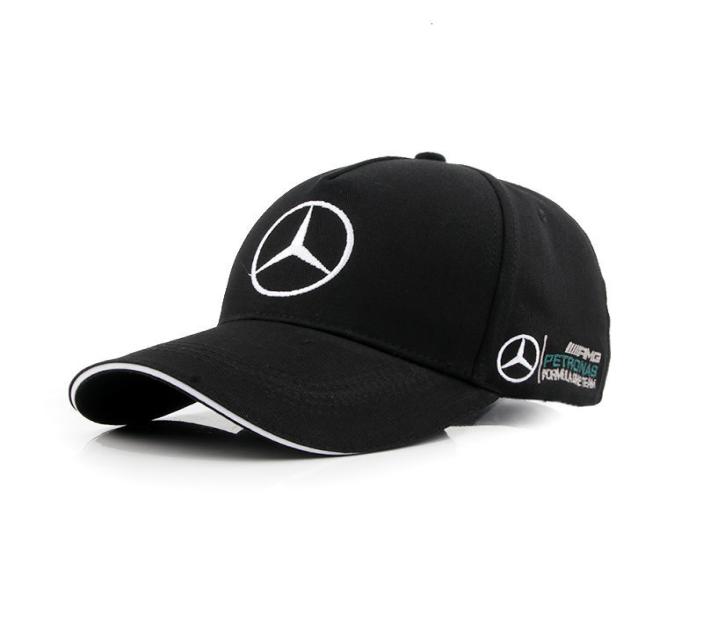 

Cap New Mercedes Benz five piece embroidered baseball men039s Mercedes Benz duck tongue racing all cotton children1997427, Black