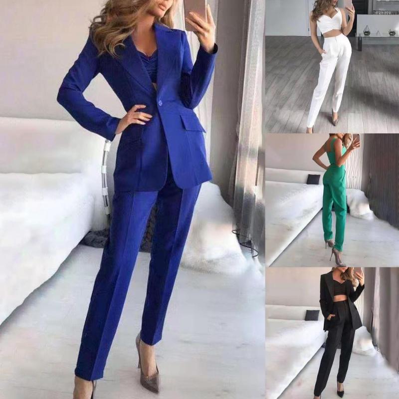 

Women's Two Piece Pants Women's Suits Custom Jacket Fashion Casual Shopping Office Ladies Long Sleeve Blazer, Purple