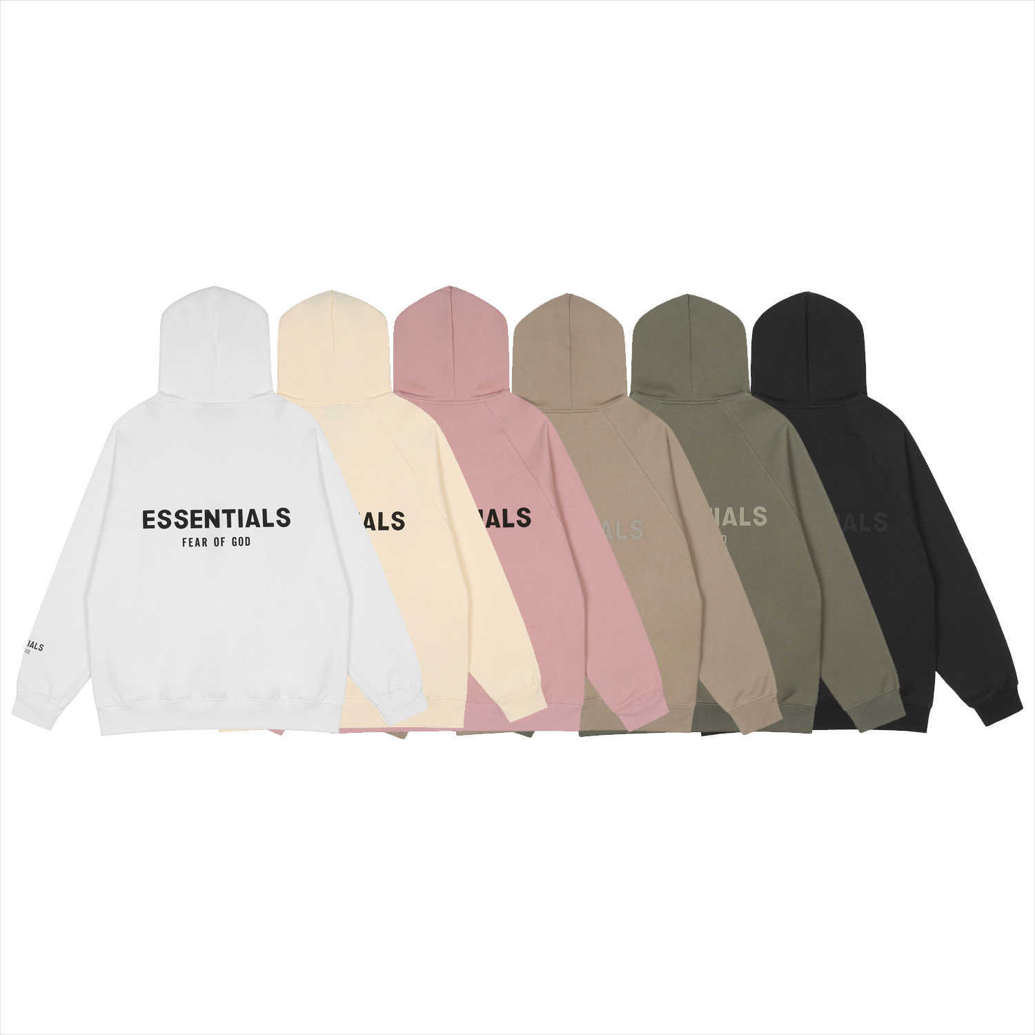 

Men' Hoody Fashion Fog Designer Esenti 2022 New Autumn and Winter Brand Double Thread Pressed 3d Fleece Cardigan Zipper Hoodie Sweatshirt O, White