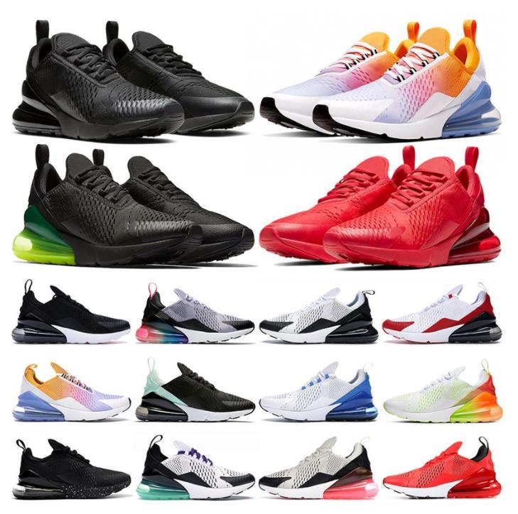 

270 running shoes 270s sneakers react mens trainers shoes Triple Black Summit White University Red Dusty Cactus Multi womens outdoor sports size 36-45