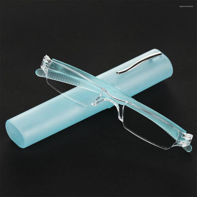 

Sunglasses Small Frame Reading Glasses With Case Women Men Jelly Color Ultra Light Presbyopia Eyeglasses Far Sight Eyewear 1.0- 4.0