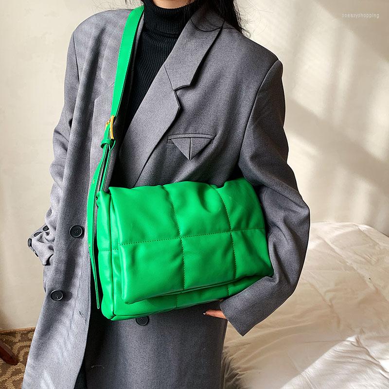 

Evening Bags 2022 Fashion Winter Retro Women's Shoulder Bag Warm Pu Leather Crossbody Female Large Capacity Solid Color Messenger, Brown