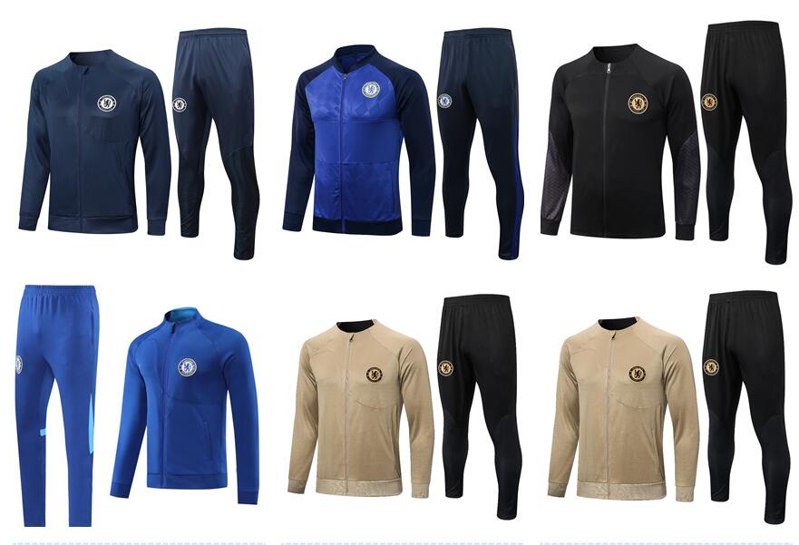 

22 23 CFC Soccer Tracksuit STERLING ZIYECH PULISIC MOUNT KANTE HAVERTZ WERNER CHILWELL football jacket 2022 2023 training suit jogging Survetement