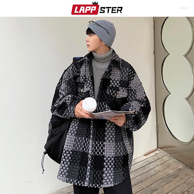 

Men's Jackets Men Harajuku Plaid Varsity Jacket 2022 Mens Winter Oversized Korean Fashion Bomber Male Streetwear Windbreaker, Grey plaid