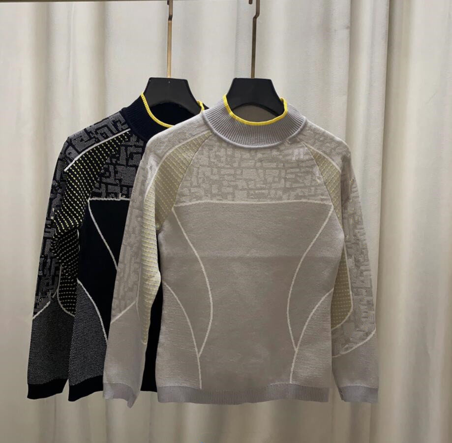 

Women' 22 sweater printed round neck wear age reducing sweater inside and outside 1113, Customize