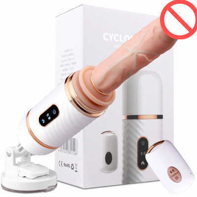 

Wireless Remote Control Automatic Sex Machine Telescopic Dildo Vibrators Women Masturbation Pumping Gun Toys Woman, Black