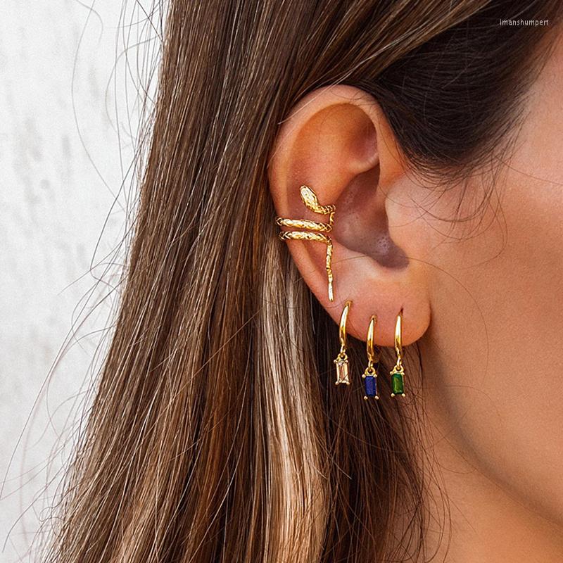 

Hoop Earrings WTLTC Dainty 6 Colors Cubic Zirconia For Women Drop Mini Ear Piercing Huggies Small Tiny Charms