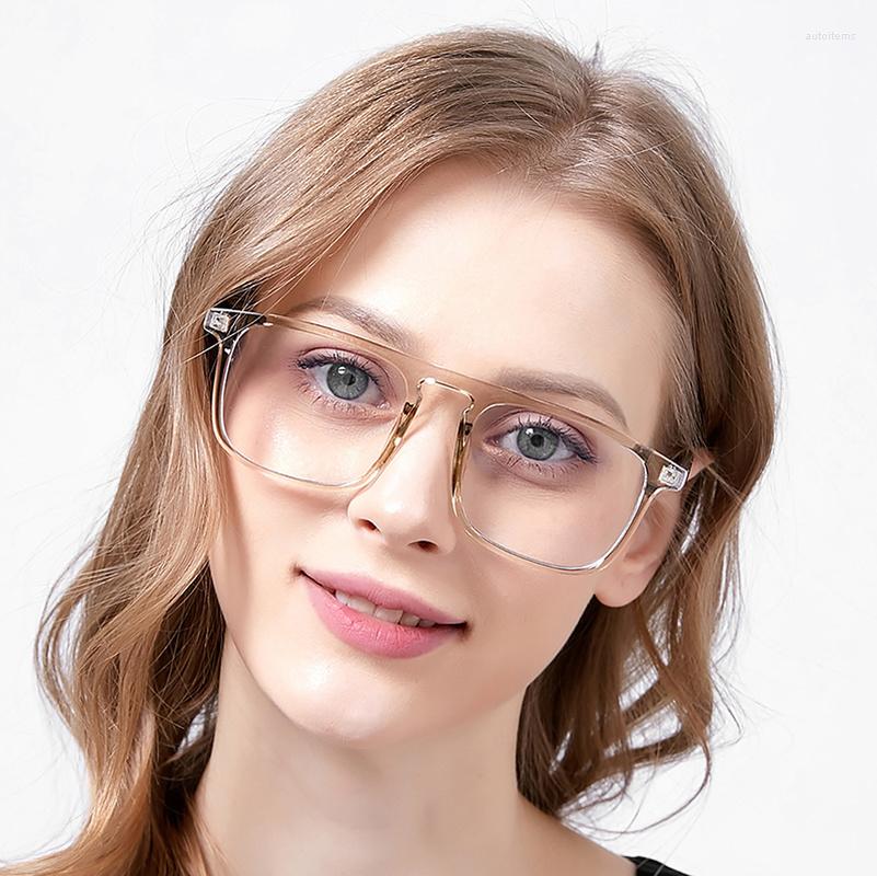 

Sunglasses Anti Blue Light Computer Glasses Women Men Square Decorative Transparent Eyeglasses Frames Lentes Opticos Para Mujer