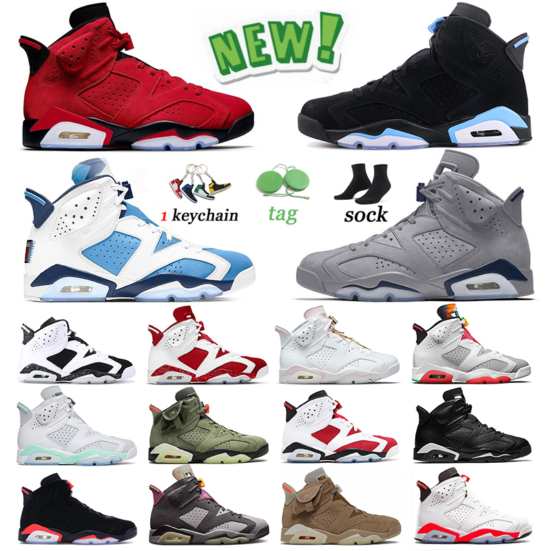 

Jumpman 6 Basketball Shoes Mens Womens 6s Georgetown Red Oreo Toro Midnight Navy Unc Metallic Silver Black Cat Blue Mens Trainers Outdoor Sports Sneakers, 40-47 georgetcown