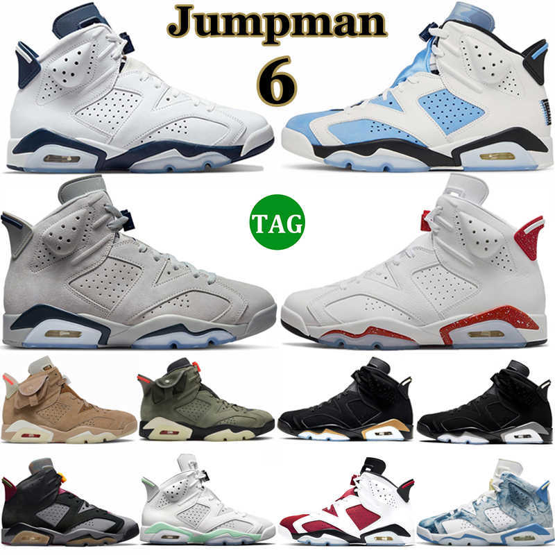 

Hotsale Jumpman 6 Basketball Shoes Men Women 6s UNC White Red Oreo Midnight Navy Georgetown Carmine British Khaki Bordeaux Mens Trainer, Box