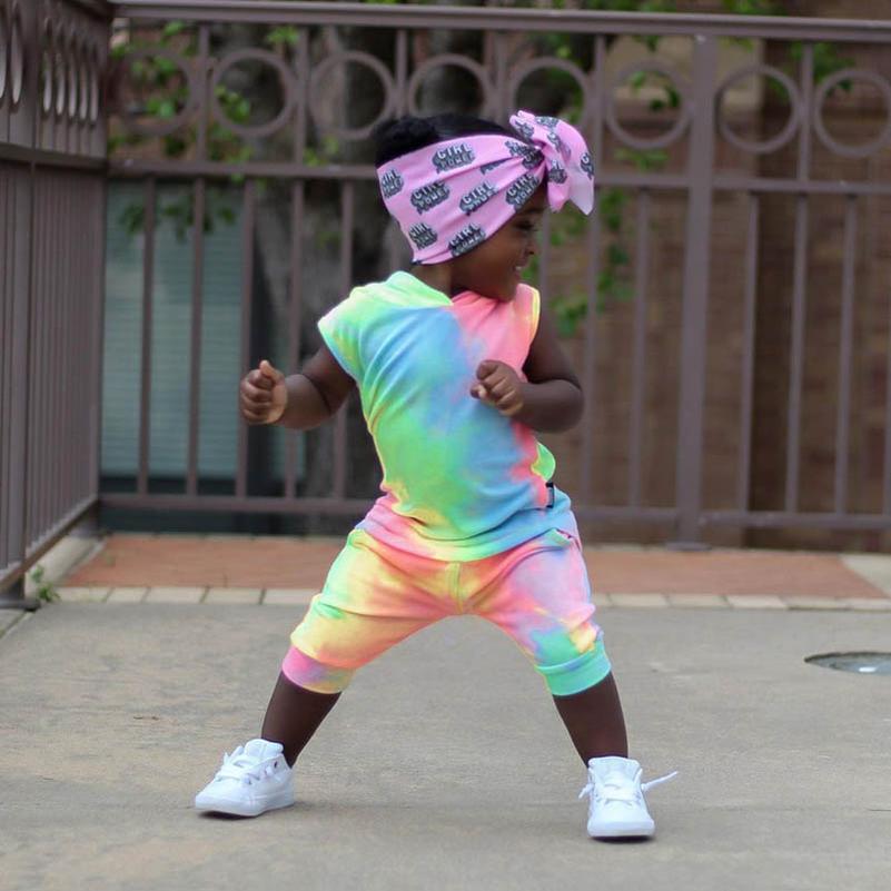 

Clothing Sets Kids Girl Suits Outfits Baby Clothes Children Wear Summer Cotton Short Sleeve Hoodie Tops Shorts Tracksuit Casual E23322, C1