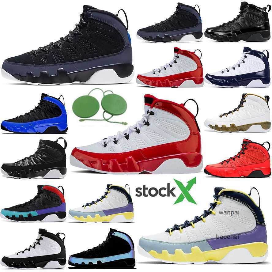 

2023 Basketball Shoes Men Sneakers Gym Red Unc Bred Racer Pearl Blue Statue Snakeskin White University Gold Silver Glitter 9 Og Jumpman 9S, # 3