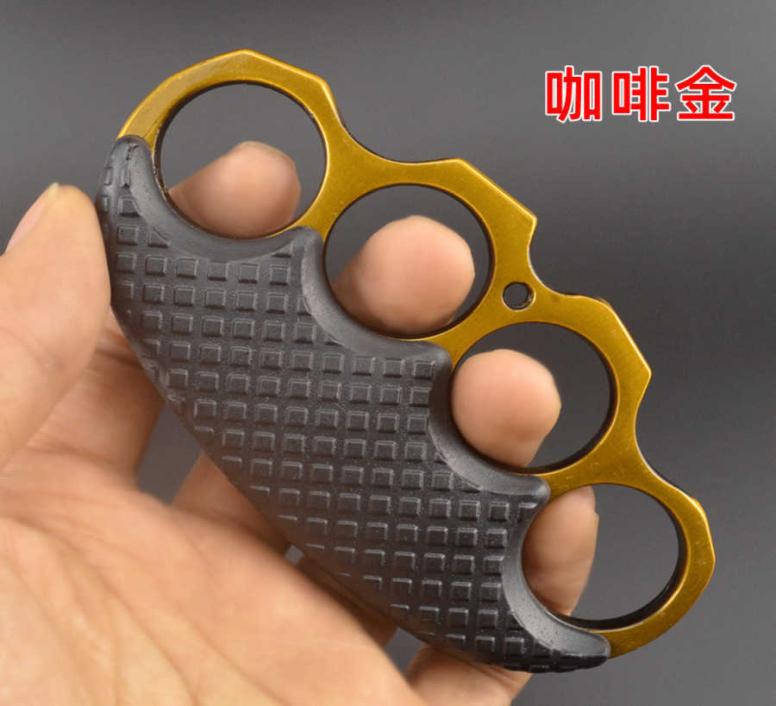 

Martial Arts Designering Iron Four Finger Tiger Clip Hand Button Fist Boxer Car Defense Support Ring 72PS8097363736