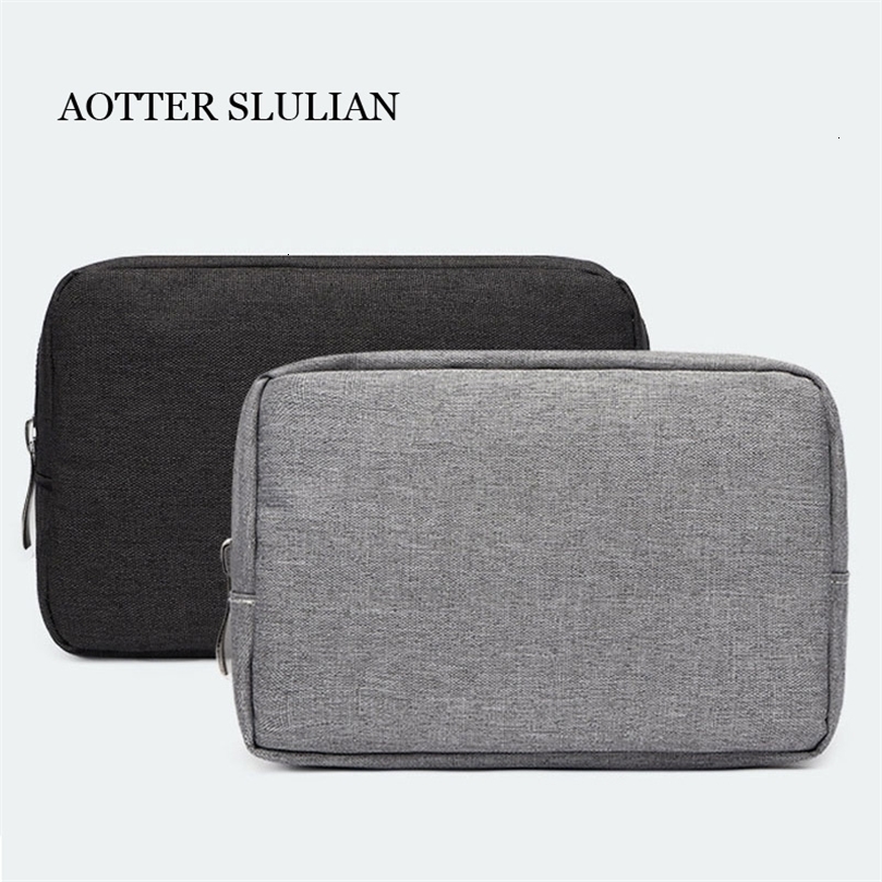 

Cosmetic Bags Cases Classic Handbags for Headset Suitcase Organizer Makeup Pouch Headphones Tote USB U Disk Travel Kit Storage Bag 221114, A black small