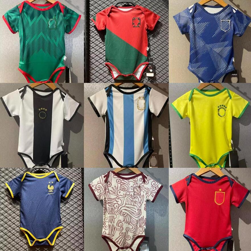 

2022 England Baby Soccer Jersey 22 23 Brazil Argentinas Spain Germanys Englands Welsh UK football shirt Kids Kit 9-18 Months Shirt, Baby jersey